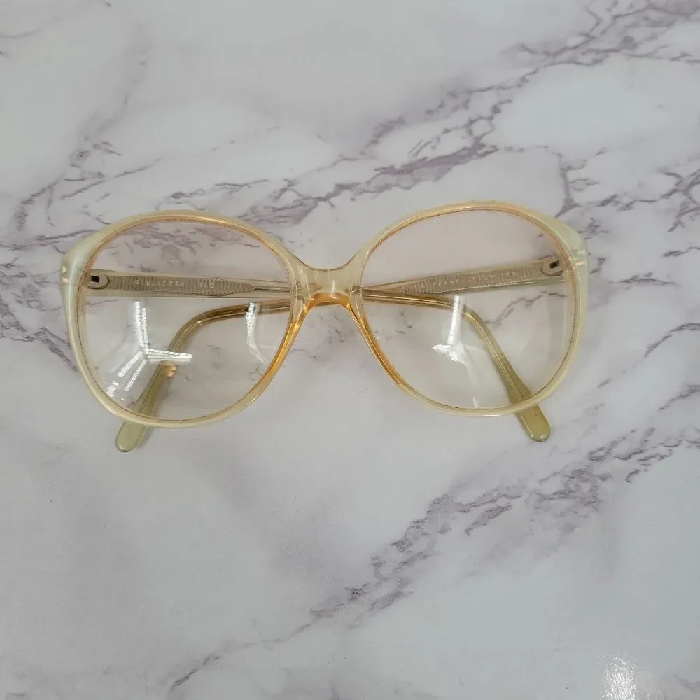Vintage Italian Oversized Eyeglasses Frames Grandmacore Grannycore